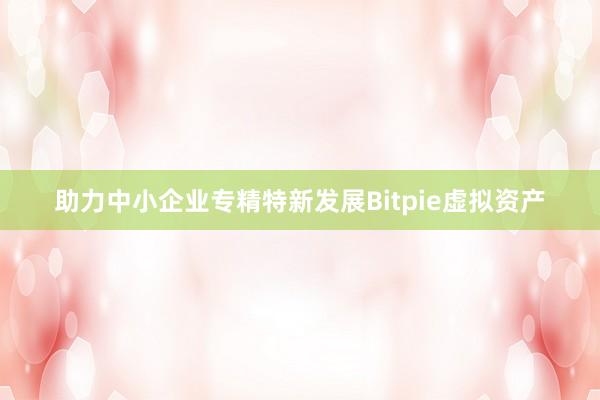 助力中小企业专精特新发展Bitpie虚拟资产