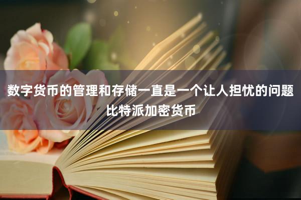 数字货币的管理和存储一直是一个让人担忧的问题比特派加密货币