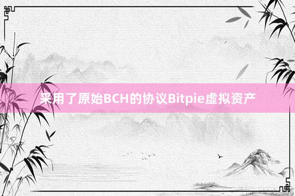 采用了原始BCH的协议Bitpie虚拟资产