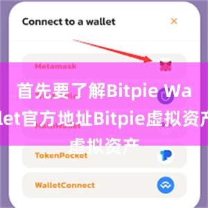 首先要了解Bitpie Wallet官方地址Bitpie虚拟资产