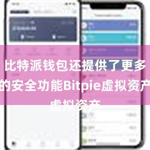 比特派钱包还提供了更多的安全功能Bitpie虚拟资产