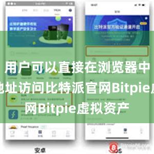 用户可以直接在浏览器中输入该地址访问比特派官网Bitpie虚拟资产